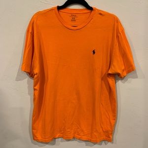 Men's Polo by Ralph Lauren Orange Crewneck Tshirt